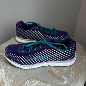 Women's 9.5 Avia Lynx Sneaker Purple White Teal